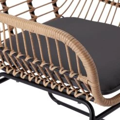 Habitat Ross Rattan Effect Garden Chair - Natural -Habitat 3412688 R Z004A