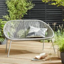 Habitat Nordic Spring 2 Seater Garden Bench -Habitat 3448669 R Z001C