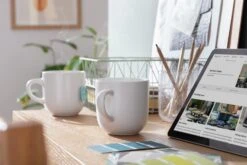 Habitat Riko Set Of 4 Mugs - White 8 Habitat Riko Set Of 4 Mugs - White -Habitat 3449194 R Z001C