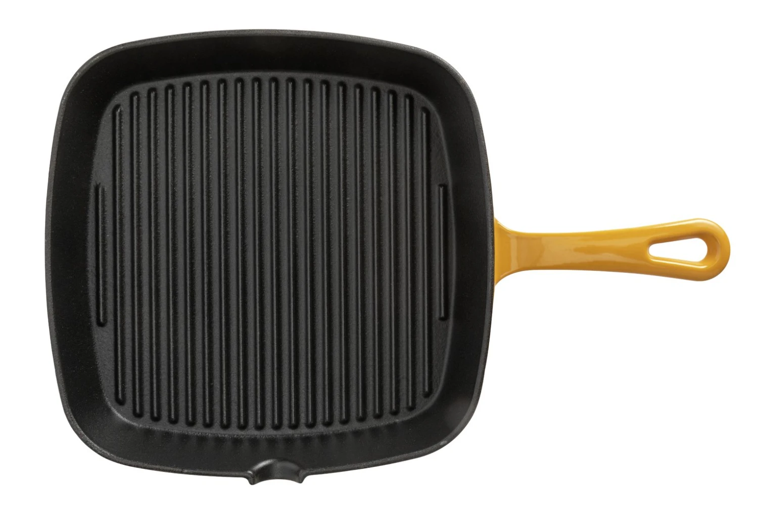 Habitat Global 23cm Cast Iron Griddle Pan - Yellow 7 Habitat Global 23cm Cast Iron Griddle Pan - Yellow - Image 5
