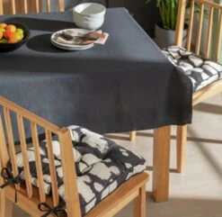 Habitat Ink Print Pack Of 2 Seat Cushions - White And Black 8 Habitat Ink Print Pack Of 2 Seat Cushions - White And Black -Habitat 4497516 R Z001C