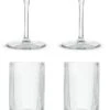 Habitat Ribbed Set Of 4 Wine Glasses -Habitat 4525392 R Z001A