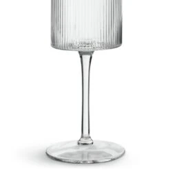 Habitat Ribbed Set Of 4 Wine Glasses -Habitat 4525392 R Z004A