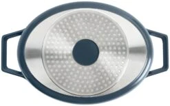 Habitat 3.6 Litre Cast Aluminium Casserole Dish - Blue -Habitat 4580571 R Z004A