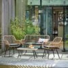 Habitat 4 Seater Bamboo Effect Garden Sofa Set -Habitat 4588827 R Z001A