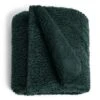 Habitat Faux Shearling Throw - Green - 125X150cm -Habitat 5796261 R Z001A