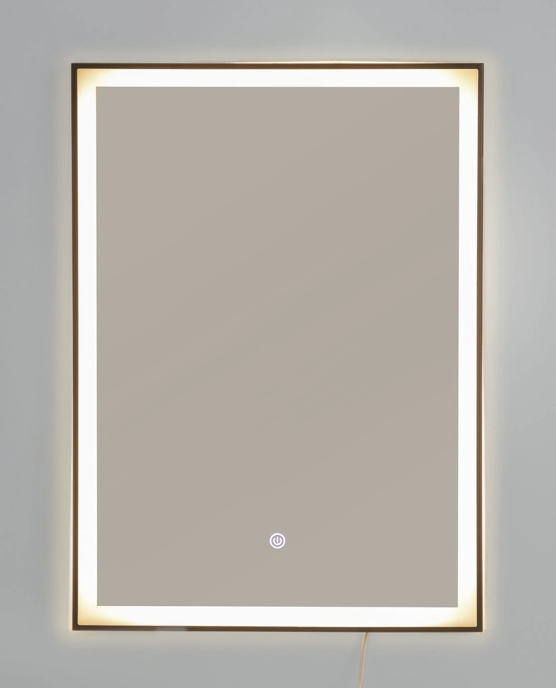 Habitat Rectangle Backlight LED Mirror - Black 6 Habitat Rectangle Backlight LED Mirror - Black - Image 4