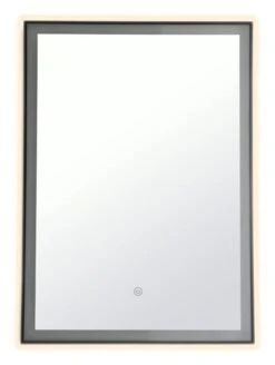 Habitat Rectangle Backlight LED Mirror - Black 13 Habitat Rectangle Backlight LED Mirror - Black -Habitat 6025601 R Z003A