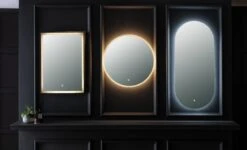 Habitat Rectangle Backlight LED Mirror - Black 15 Habitat Rectangle Backlight LED Mirror - Black -Habitat 6025601 R Z003C