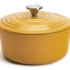 Habitat Global 5.3 Litre Cast Iron Casserole Dish - Yellow -Habitat 6609625 R Z001A