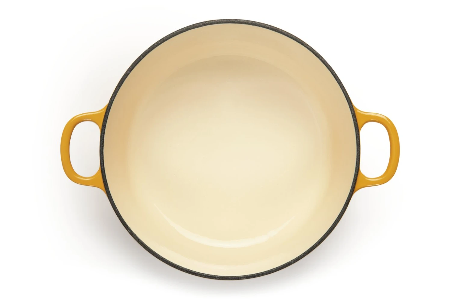 Habitat Global 5.3 Litre Cast Iron Casserole Dish - Yellow 5 Habitat Global 5.3 Litre Cast Iron Casserole Dish - Yellow - Image 3