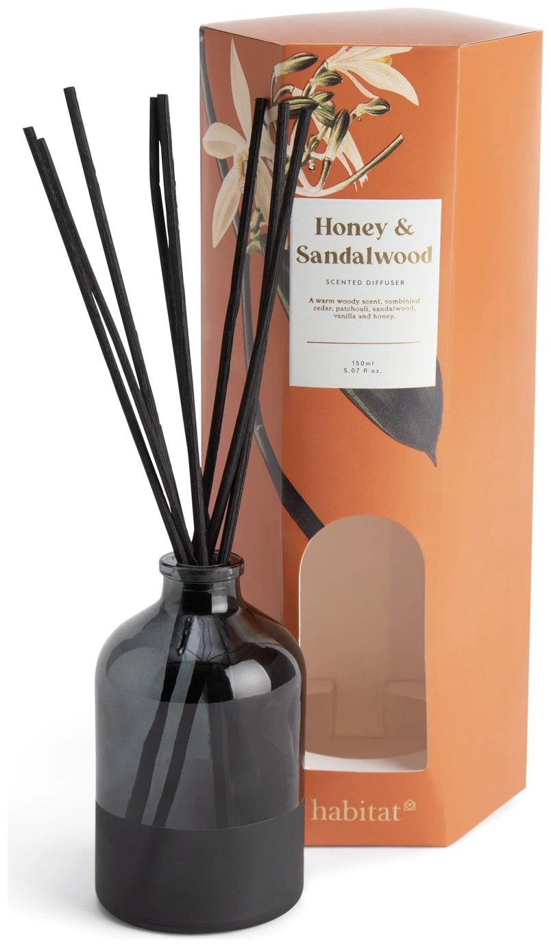 Habitat 150ml Scented Diffuser - Honey & Sandalwood 5 Habitat 150ml Scented Diffuser - Honey & Sandalwood - Image 3
