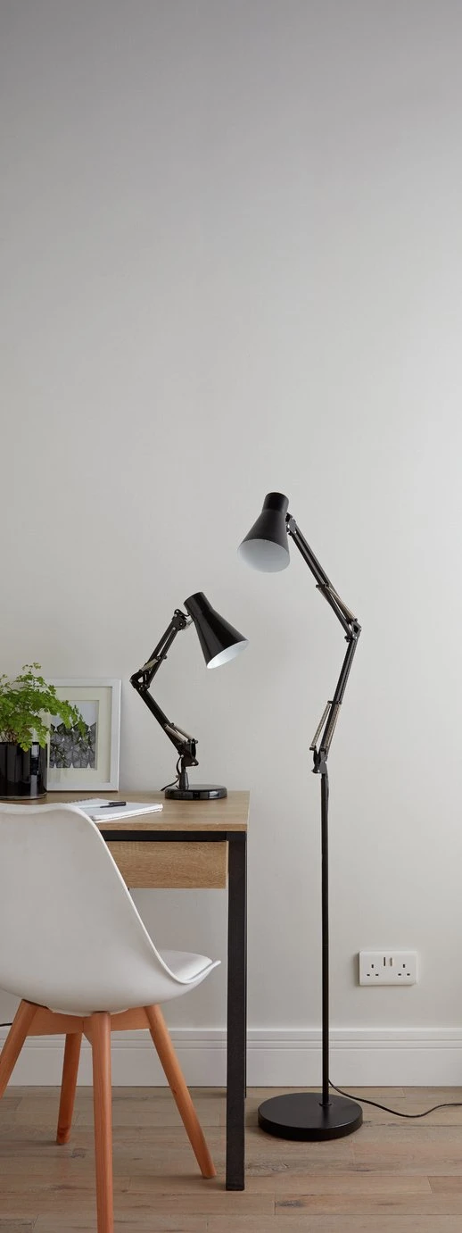Habitat Swing Arm Desk Lamp - Matt Black 4 Habitat Swing Arm Desk Lamp - Matt Black - Image 2