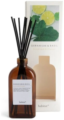 Habitat 150ml Scented Diffuser - Geranium & Basil -Habitat 7160149 R Z002A