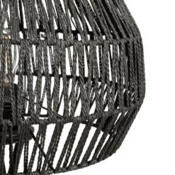 Habitat Global Rope Tripod Floor Lamp - Black -Habitat 7485068 R Z003A