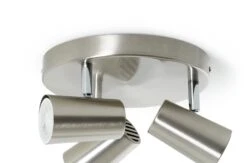 Habitat Spotlight 3 Light Plate - Brushed Chrome -Habitat 7567395 R Z004A