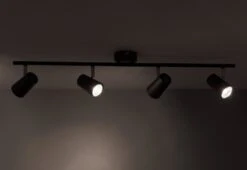 Habitat 4 Light Spotlight Bar - Matt Black -Habitat 7637490 R Z002C