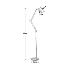 Habitat Swing Arm Floor Lamp - Matt Black -Habitat 7929184 R Z001E