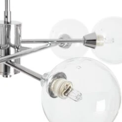 Habitat Glam 6 Light Glass Ceiling Light – Chrome 10 Habitat Glam 6 Light Glass Ceiling Light – Chrome -Habitat 7996973 R Z002A