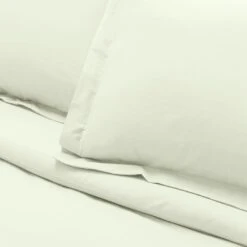 Habitat Egyptian Cotton 400TC Plain Cream Bedding Set-Double -Habitat 8163365 R Z003A