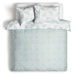 Habitat Stockholm Diamond Dash Duck Egg Bedding Set - Single -Habitat 8277385 R Z002A