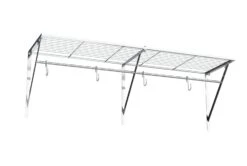 Habitat Chrome Wall Shelf With Hanging Bars 7 Habitat Chrome Wall Shelf With Hanging Bars -Habitat 8422381 R Z002A