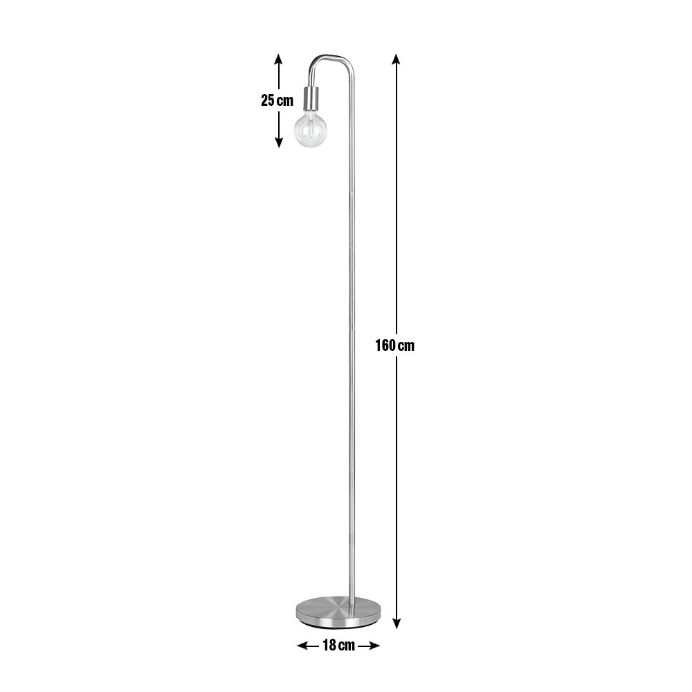 Habitat Rayner Industrial Floor Lamp - Black 7 Habitat Rayner Industrial Floor Lamp - Black - Image 5
