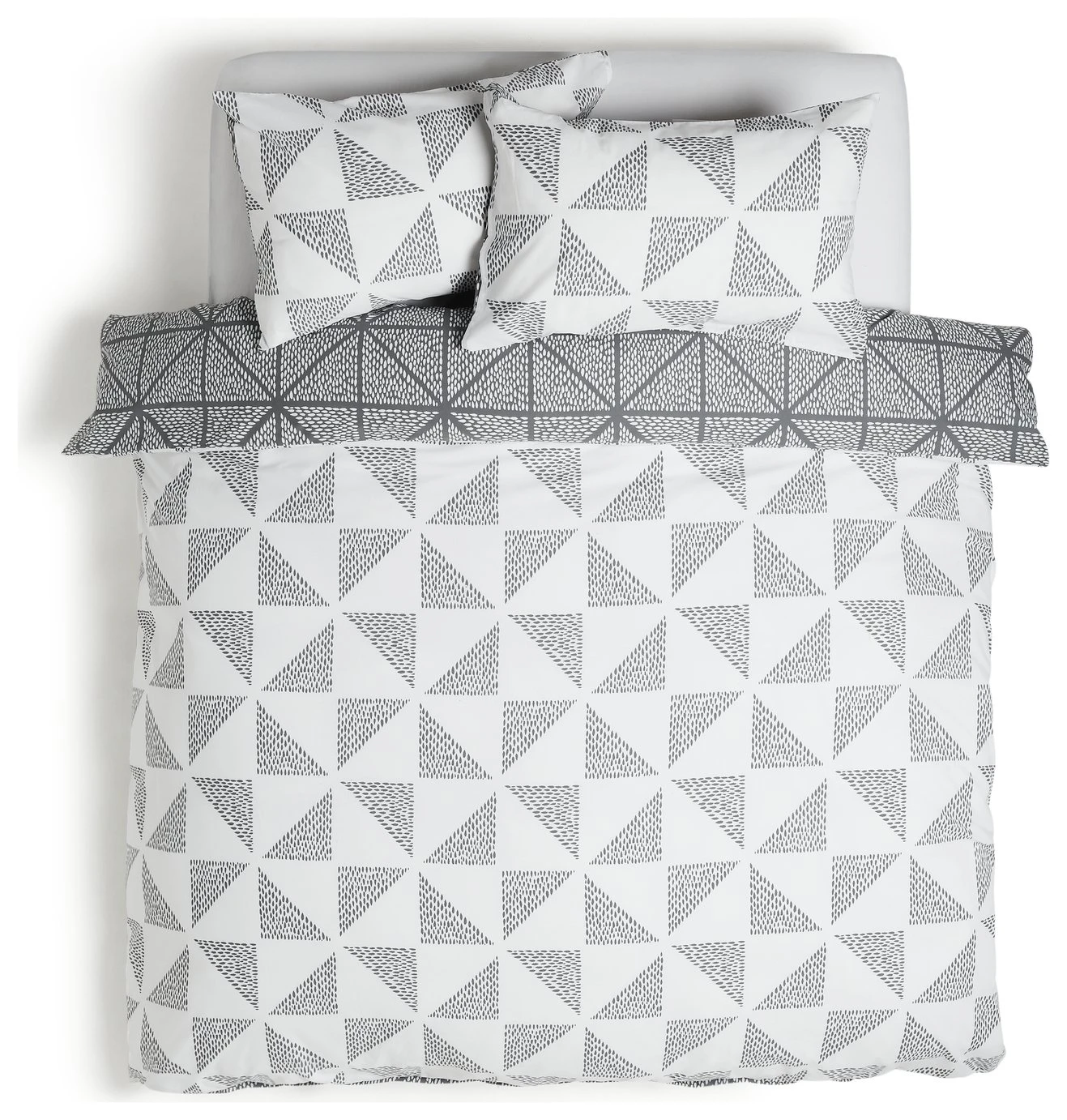 Habitat Stockholm Diamond Dash Grey Bedding Set - Single 7 Habitat Stockholm Diamond Dash Grey Bedding Set - Single - Image 5