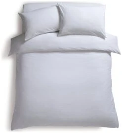 Habitat Stonewashed Cotton Plain White Bedding Set - Single -Habitat 8761781 R Z002A