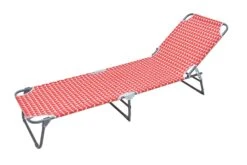 Habitat Folding Metal Sun Lounger - Geo Orange -Habitat 8769594 R Z002A