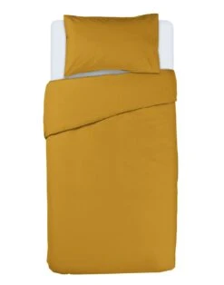 Habitat Cotton Rich Plain Yellow Bedding Set - Single
