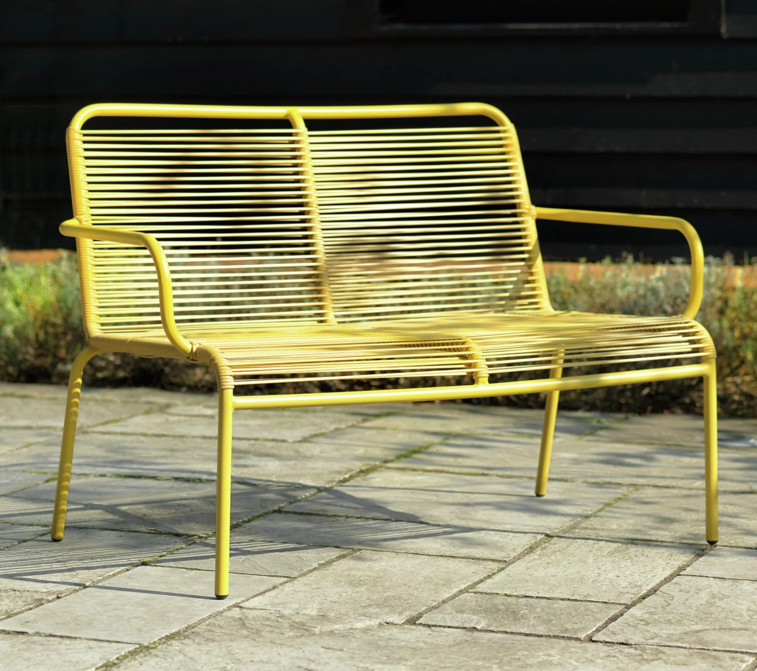 Habitat Ipanema 4 Seater Metal Garden Sofa Set - Yellow 9 Habitat Ipanema 4 Seater Metal Garden Sofa Set - Yellow - Image 7