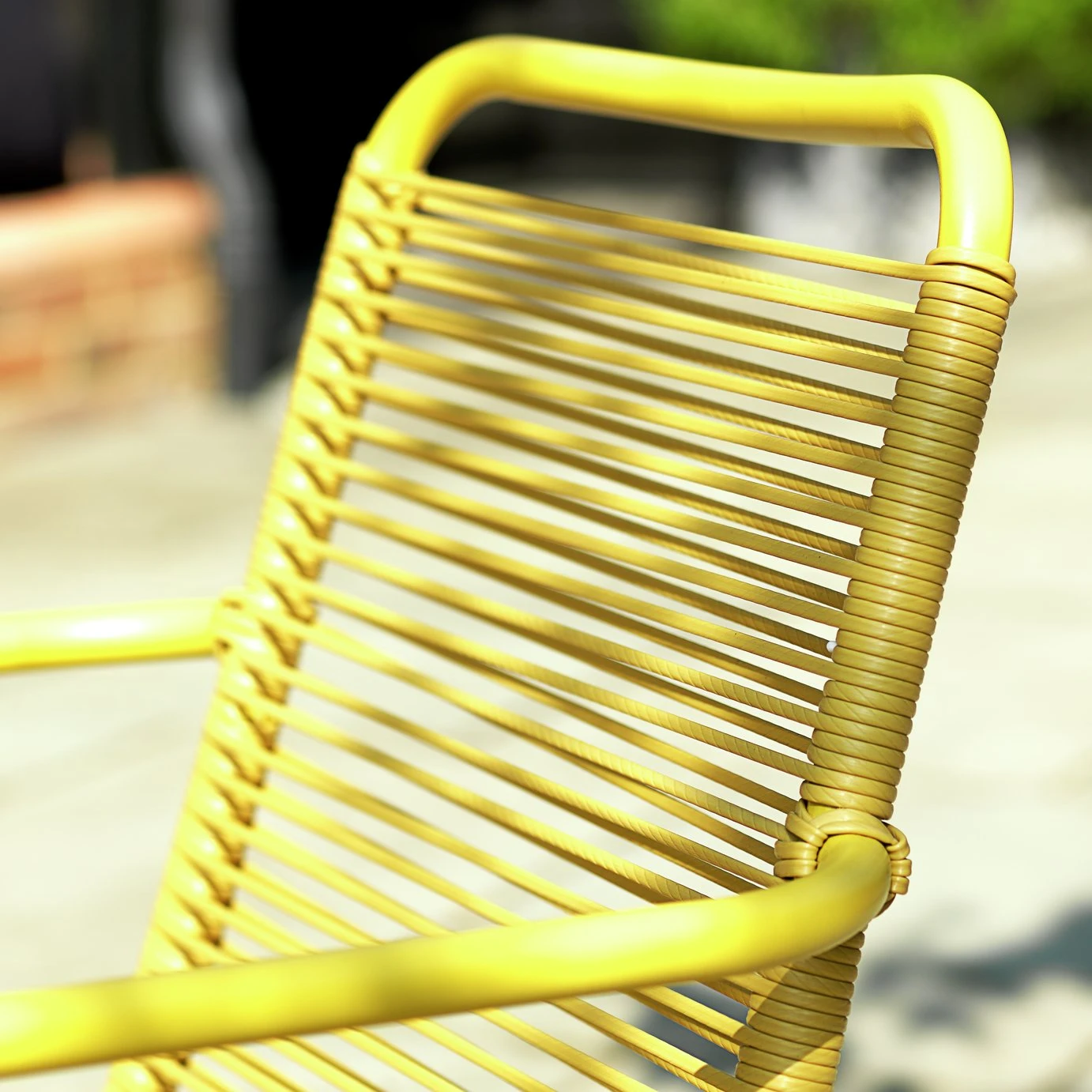 Habitat Ipanema 4 Seater Metal Garden Sofa Set - Yellow 12 Habitat Ipanema 4 Seater Metal Garden Sofa Set - Yellow - Image 10