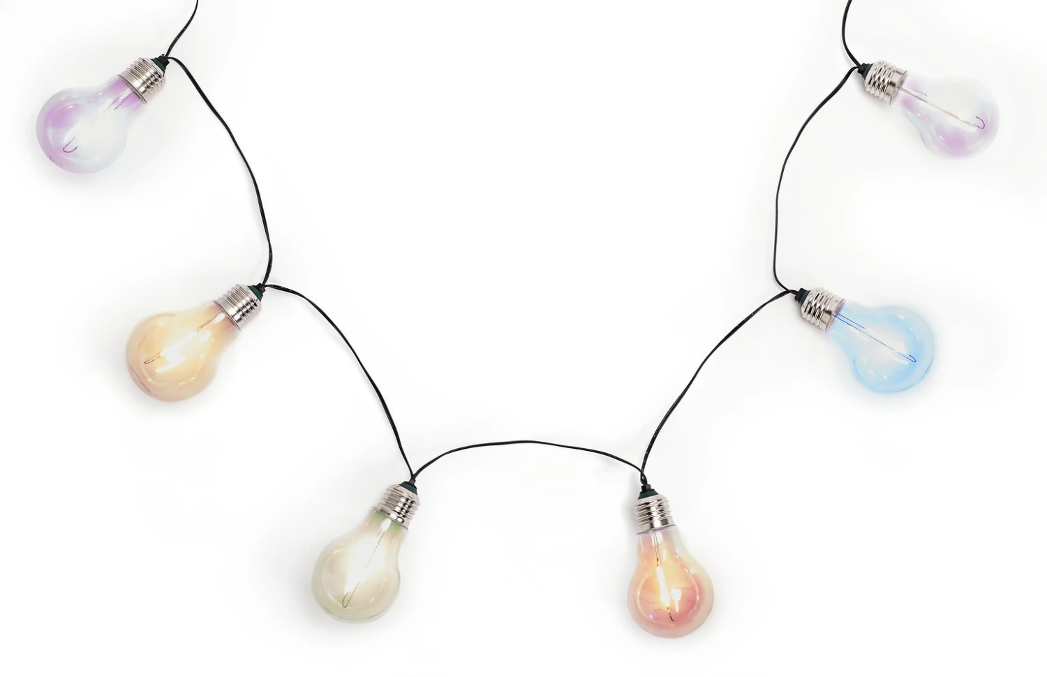 Habitat Neon Effect Bulb Solar String Lights 4 Habitat Neon Effect Bulb Solar String Lights - Image 2