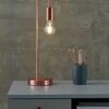Habitat Rayner Steel LED Desk Lamp - Rose Gold -Habitat 8899031 R Z001A