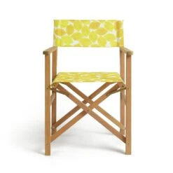 Habitat Folding Wooden Director Chair - Yellow -Habitat 8945590 R Z002A