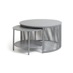 Habitat Ipanema Metal Garden Coffee Table - Grey -Habitat 8957045 R Z002A