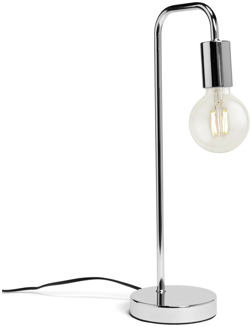 Habitat Rayner Steel LED Table Lamp - Chrome 4 Habitat Rayner Steel LED Table Lamp - Chrome - Image 2