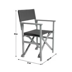 Habitat Folding Wooden Director Chair - Charcoal 12 Habitat Folding Wooden Director Chair - Charcoal -Habitat 8960128 R E001