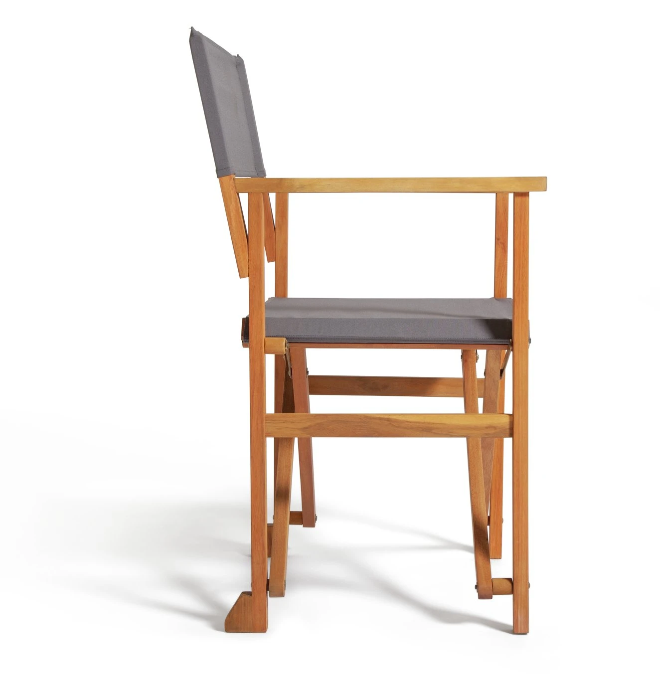 Habitat Folding Wooden Director Chair - Charcoal 9 Habitat Folding Wooden Director Chair - Charcoal - Image 7