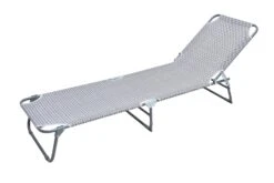 Habitat Folding Sun Lounger - Grey -Habitat 8973438 R Z002A
