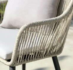 Habitat Malta 4 Seater Rattan Effect Patio Set - Natural -Habitat 8981671 R Z010C