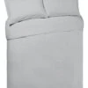 Habitat Cotton Anti Microbial Dove Grey Bedding Set-Kingsize