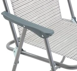 Habitat Folding Metal Garden Chair - Grey -Habitat 8991609 R Z004A