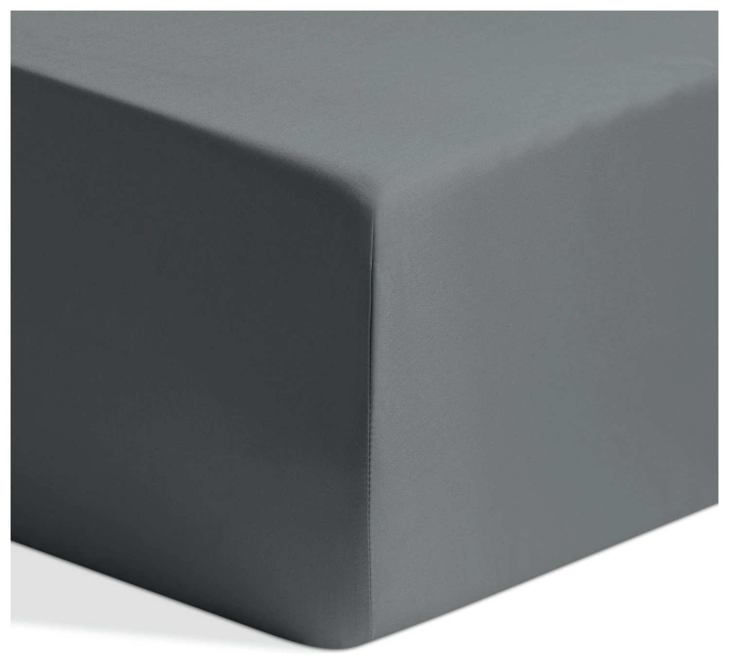 Habitat Egyptian Cotton 400TC Slate Grey Fitted Sheet-Double 3 Habitat Egyptian Cotton 400TC Slate Grey Fitted Sheet-Double