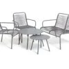 Habitat Ipanema 4 Seater Metal Garden Sofa Set - Grey -Habitat 9114588 R Z001A