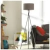 Habitat Tripod Floor Lamp - Grey And Chrome -Habitat 9132742 R Z001A