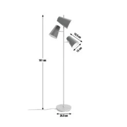 Habitat 3 Light Floor Lamp -Habitat 9168187 R Z001E