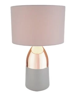 Habitat Pluto Touch Table Lamp - Copper & Grey -Habitat 9179846 R Z002A