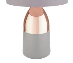 Habitat Pluto Touch Table Lamp - Copper & Grey -Habitat 9179846 R Z003A